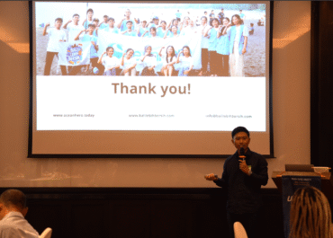 Presenting Bali Lebih Bersih at the Rotary Club Seminyak